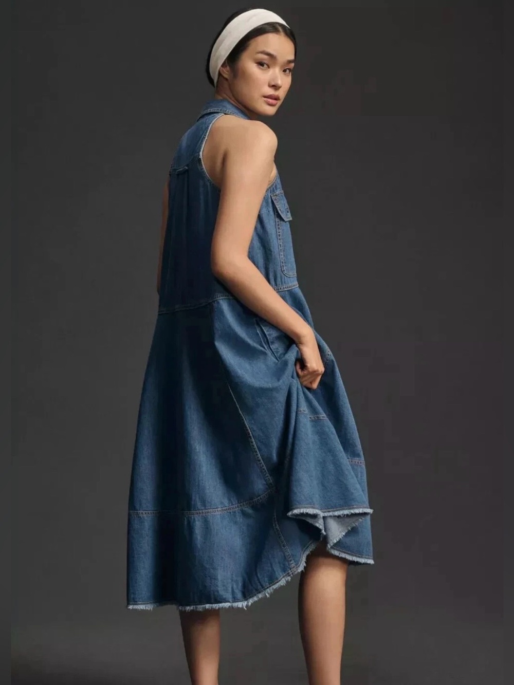 Anthropologie Pilcro Sleeveless Halter Swing
Midi Dress. Medium. Great Condition - Picture 3 of 6